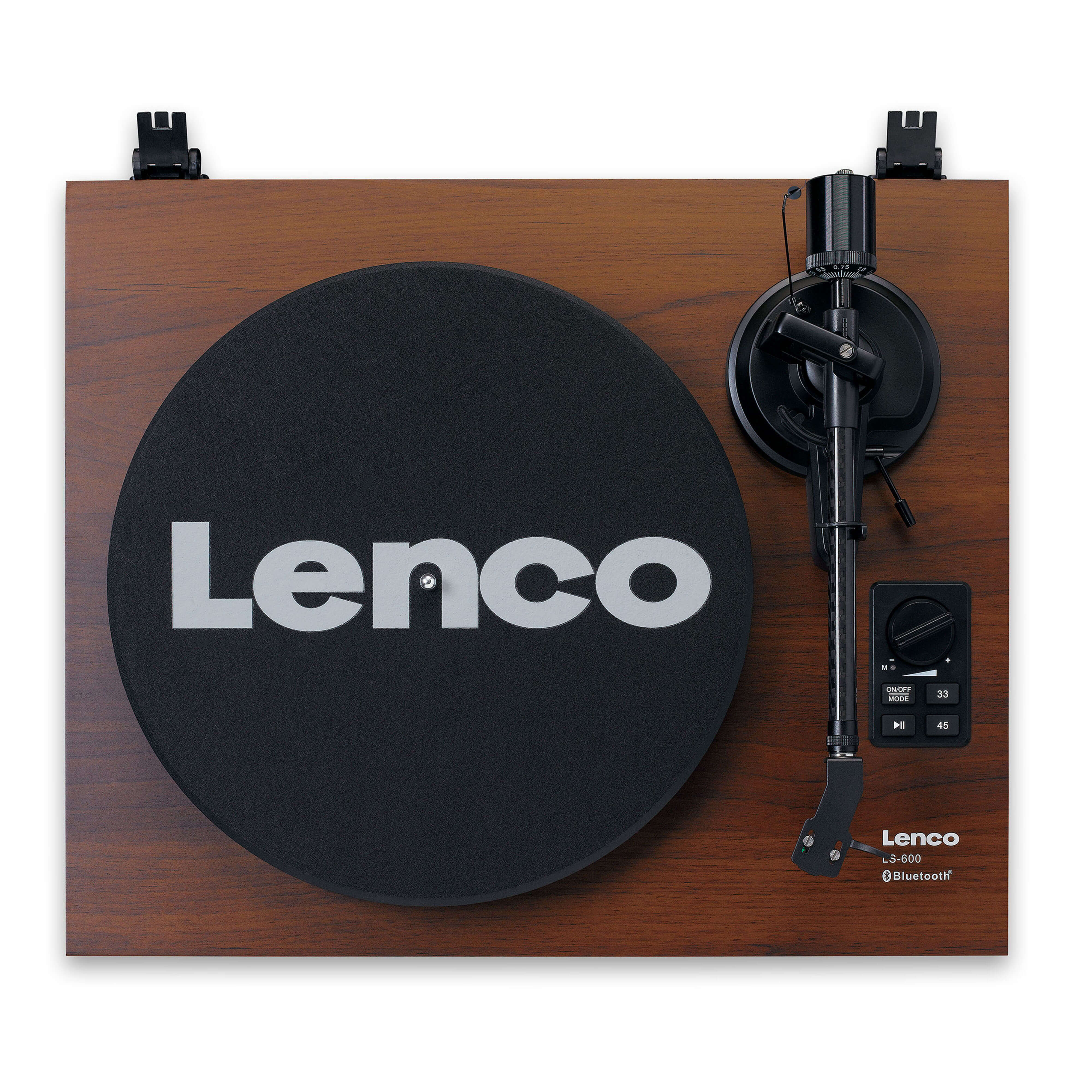 LENCO Lenco LS-600 Walnut Виниловый проигрыватель с двумя внешними динамиками и функцией Bluetooth