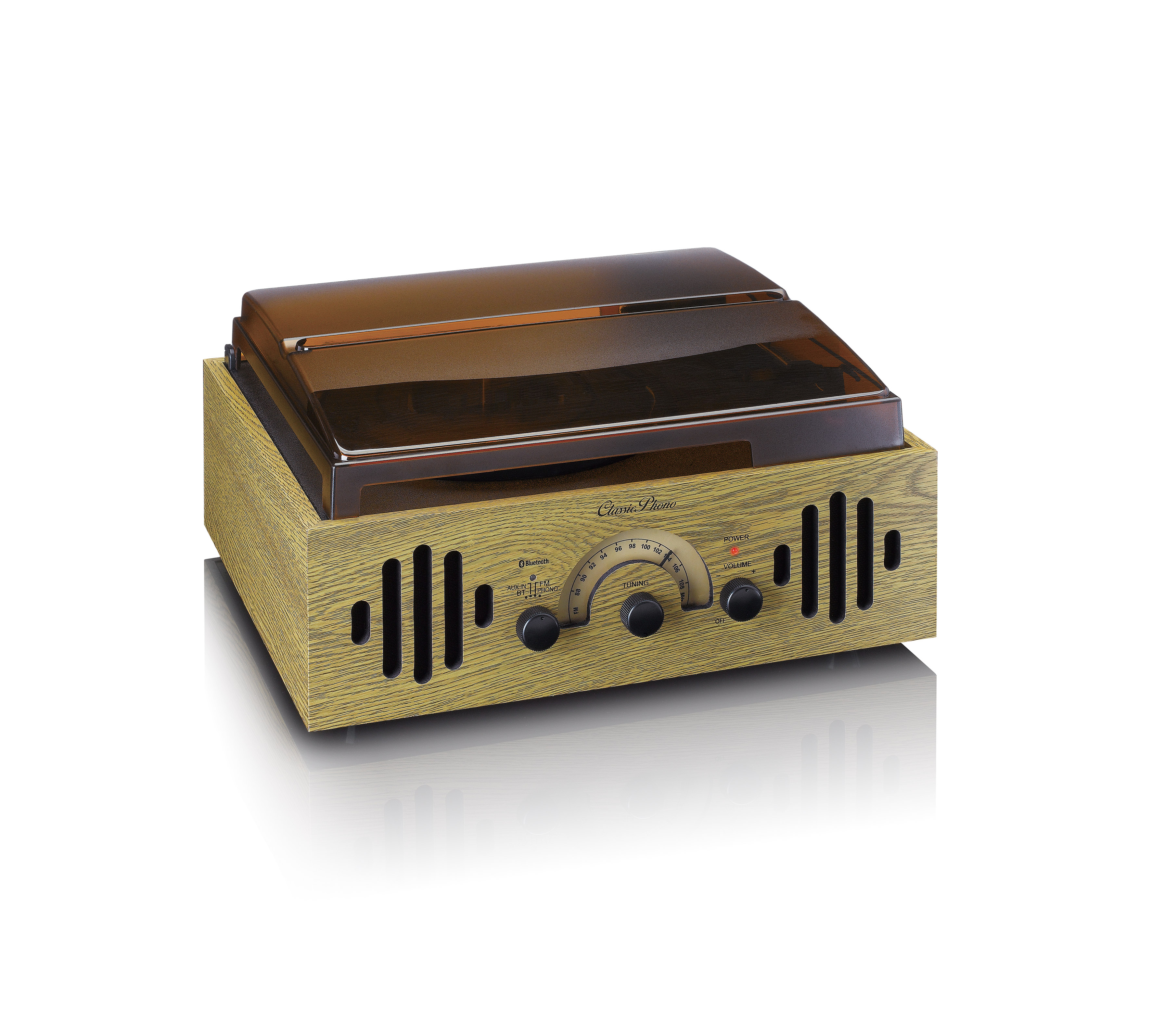 LENCO Проигрыватель винила в стиле ретро TT-41 с функцией Bluetooth, проигрывателем пластинок в и FM-радио