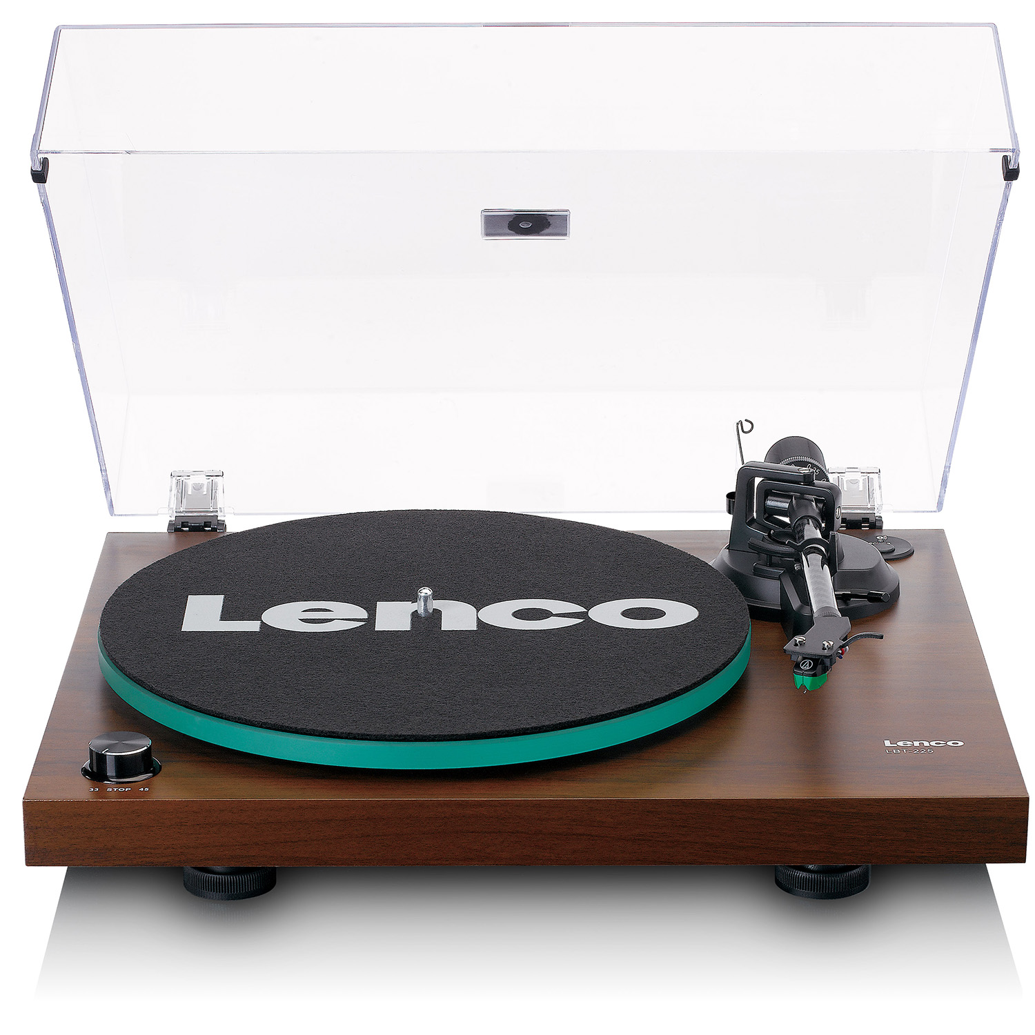 LENCO Lenco LBT-225 Walnut Виниловый проигрыватель с функцией передачи звука по Bluetooth