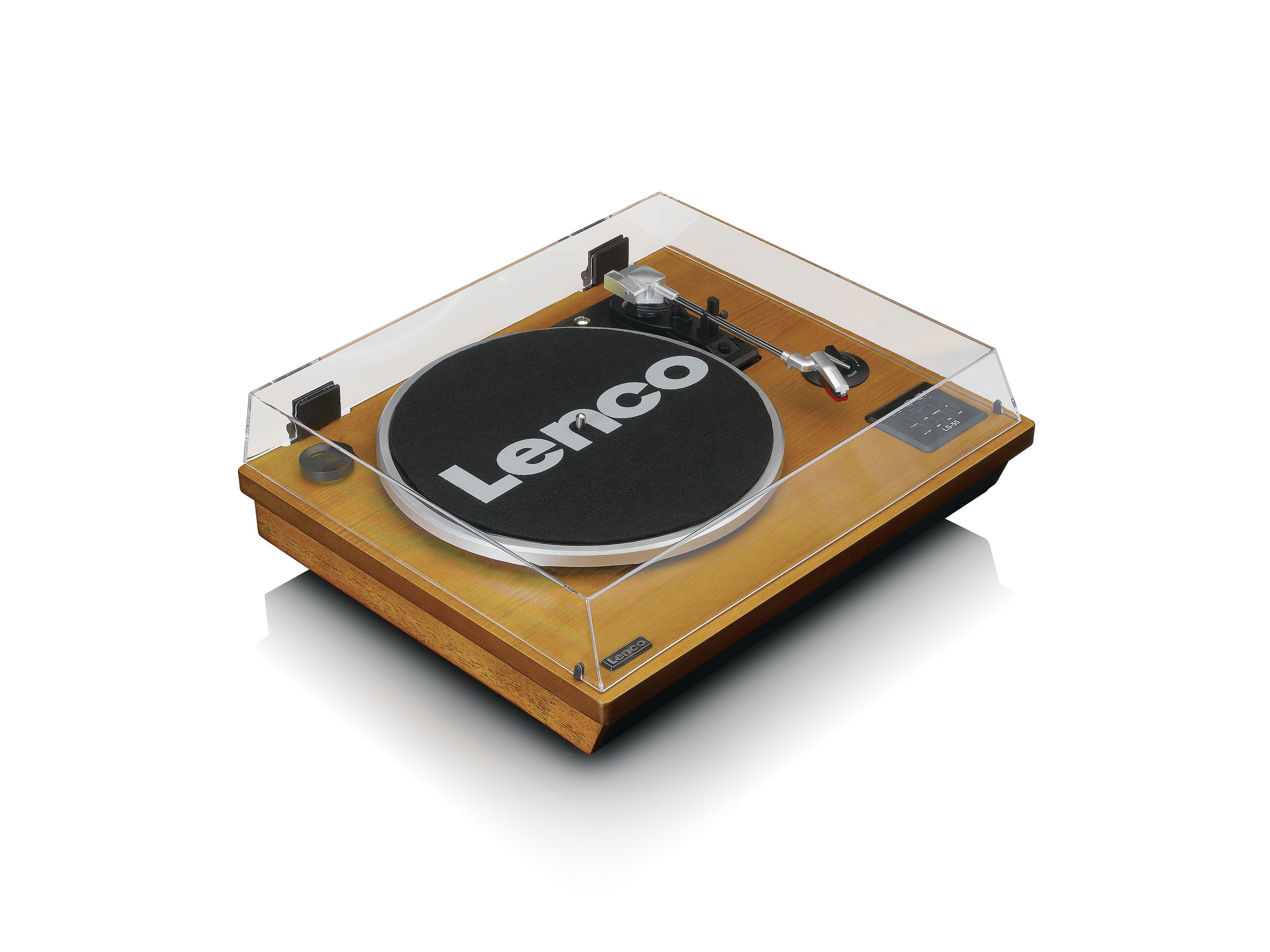 LENCO Виниловый проигрыватель LS-55 Виниловый проигрыватель со встроенными динамиками, USB-плеером с возможностью оцифровки, функцией Bluetooth